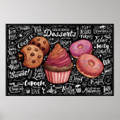 Desserts Menu Poster (Vorne)