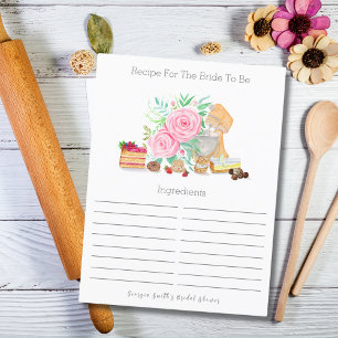 Desserts mit Mixer und Rosen Braut-Rezepte Postkarte