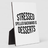 Desserts mit Stressbuchstaben Fotoplatte (Seite)