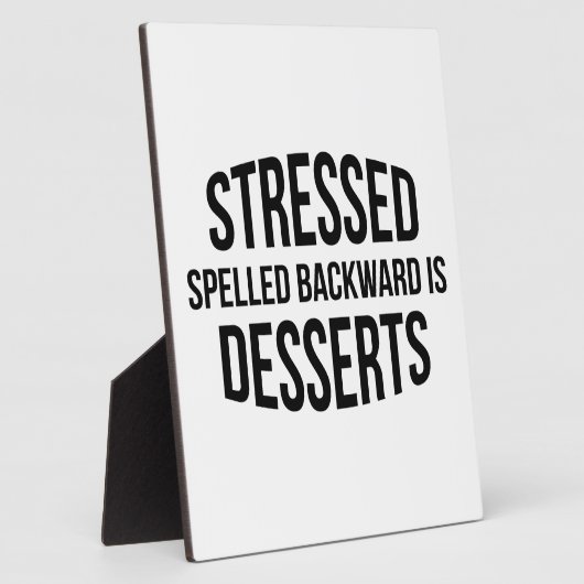 Desserts mit Stressbuchstaben Fotoplatte (Seite)