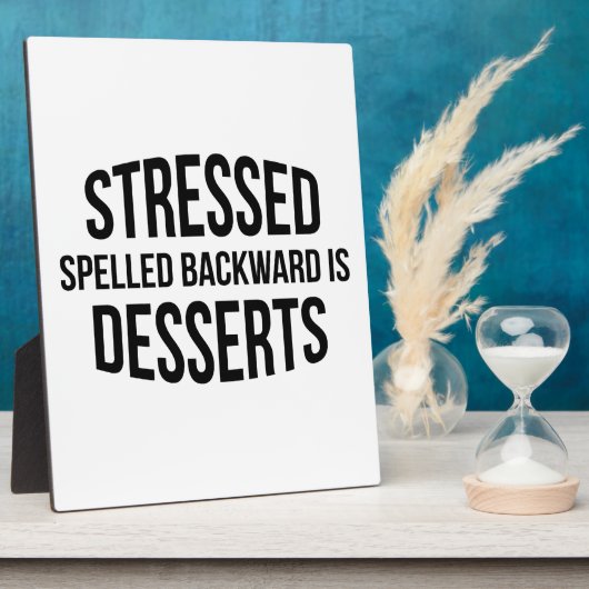 Desserts mit Stressbuchstaben Fotoplatte (Seite)