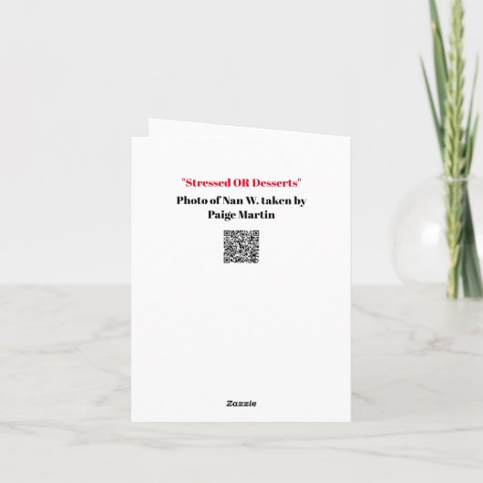 Desserts oder Stressgetränke, Ihre Wunschkarte Karte (Rückseite)