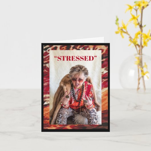 Desserts oder Stressgetränke, Ihre Wunschkarte Karte (Gelbe Blume)