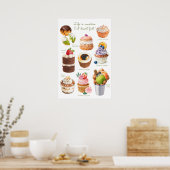 Desserts Poster - Oh Sweet (Küche)
