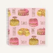 Desserts Rezept Notebooks Notizblock (Vorderseite)
