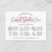Desserts Shooters Care Cards Moderne rosa Chic Visitenkarte (Vorderseite)