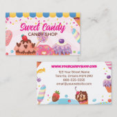 Desserts und Candies Business Card | Candy Shop Visitenkarte (Vorne/Hinten)