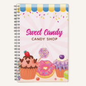 Desserts und Candies Notebook Journal Notizblock (Vorderseite)