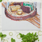 Desserts unter dem Glasdach Geschirrtuch (Gefaltet)