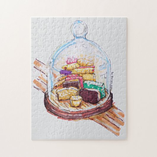 Desserts unter dem Glasdach Puzzle (Vertikal)