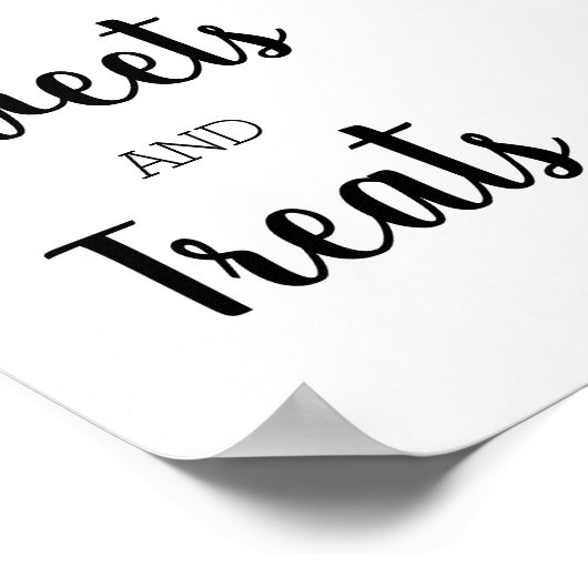 Dessertschild Poster (Ecke)