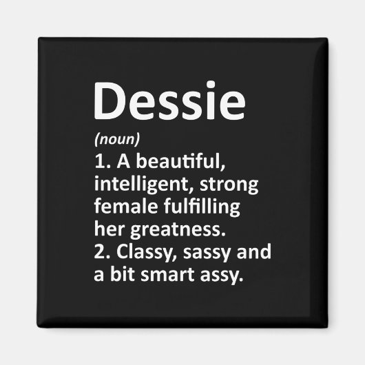 Dessie Definition Personalisiert Name Funny Christ Magnet (Vorne)