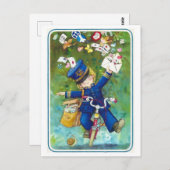 Dessin facteur à vélo postkarte (Vorne/Hinten)