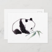 Dessin Panda Postkarte (Vorne/Hinten)