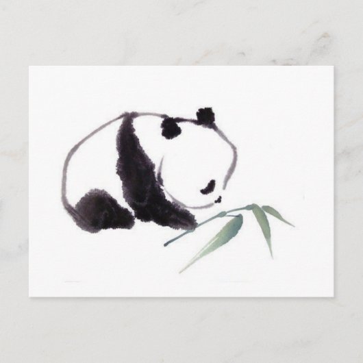 Dessin Panda Postkarte (Vorderseite)