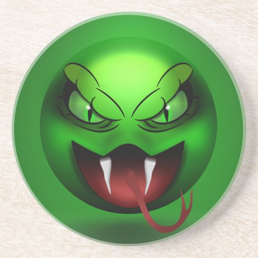 Dessous De Verre en Grès Snakemoji Getränkeuntersetzer (Vorne)