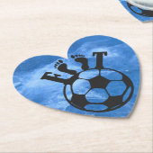 Dessous-de-verre en papier football untersetzer (angewinkelt)