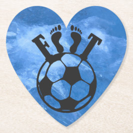 Dessous-de-verre en papier football untersetzer