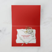 Dessous und Rose zum alten Koffer-Jubiläum Karte (Innenseite)