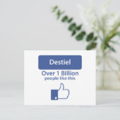 Destiel Postkarte (Stehend Vorderseite)