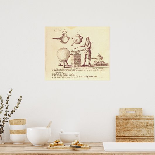 Destillationsausrüstung Poster (Küche)