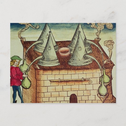 Destillationsmethoden Postkarte (Vorderseite)