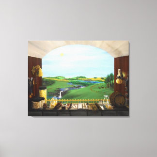 Destillers Window-36x27 Gallery Leinwand