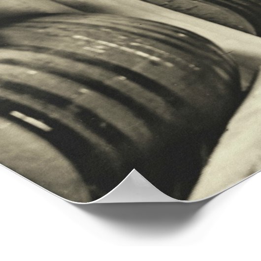 Destillery Barrel Racks 1905 Poster (Ecke)