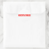 Destillierende Briefmarke Runder Aufkleber (Tasche)
