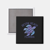 Destin Beach, Fl Beach Design _ Tribal Turtle Gesc Magnet (Vorderseite/Rückseite)