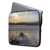 Destin Beach Florida Jetty Sunset Laptop Case (Vorderseite Links)