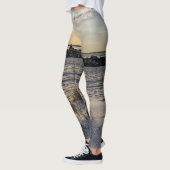 Destin Beach Florida Jetty Sunset Leggings (Links)