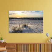 Destin Beach Florida Jetty Sunset Leinwand (Insitu (Wohnzimmer))
