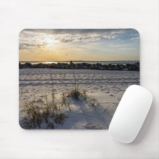 Destin Beach Florida Jetty Sunset Mousepad (Mit Mouse)