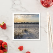 Destin Beach Florida Jetty Sunset Paper Napkin Serviette (Beispiel)