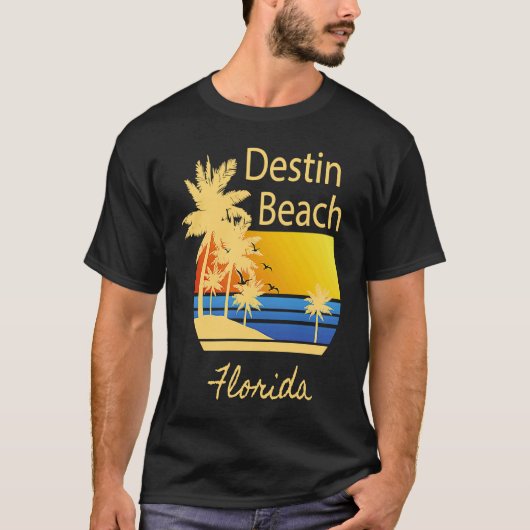 Destin Beach Florida Souvenir  Graphic T-Shirt (Vorderseite)