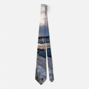 Destin East Pass Sunset Neck Tie Krawatte