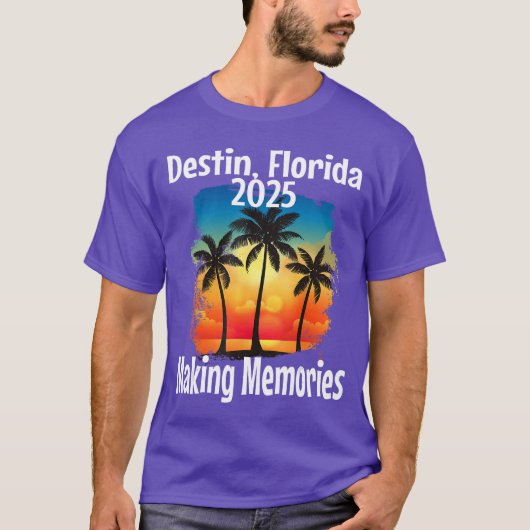 Destin Florida 2025 Erinnerungen Urlaub machen T-Shirt (Vorderseite)