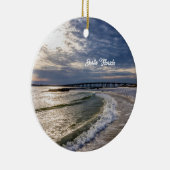 Destin Florida Abend Waves Circle Ornament (Rechts)