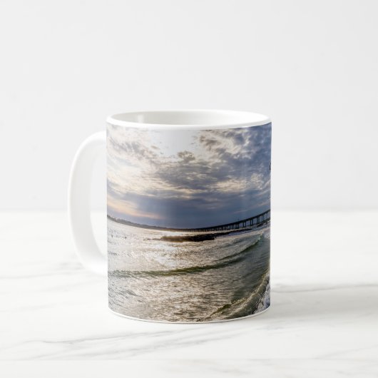 Destin Florida Abend Waves Classic Tasse (Vorderseite Links)