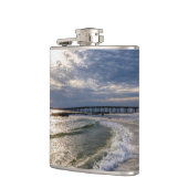Destin Florida Abend Waves Flask Flachmann (Links)