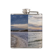 Destin Florida Abend Waves Flask Flachmann (Rückseite)