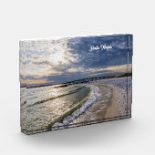 Destin Florida Abend Waves Foto Block (Links)