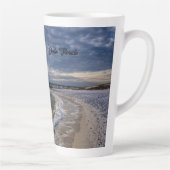 Destin Florida Abend Waves Latte Tasse (Rechts)