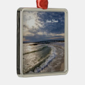 Destin Florida Abend Waves Ornament Aus Metall (Rechts)