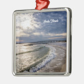 Destin Florida Abend Waves Ornament Aus Metall (Links)