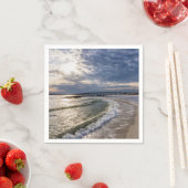 Destin Florida Abend Waves Paper Napkin Serviette (Beispiel)