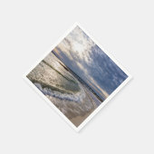 Destin Florida Abend Waves Paper Napkin Serviette (Ecke)