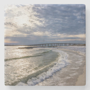 Destin Florida Abend Waves Stone Untersetzer