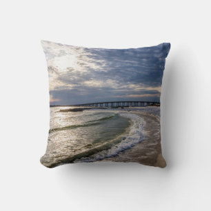 Destin Florida Abend Waves Throw Kissen